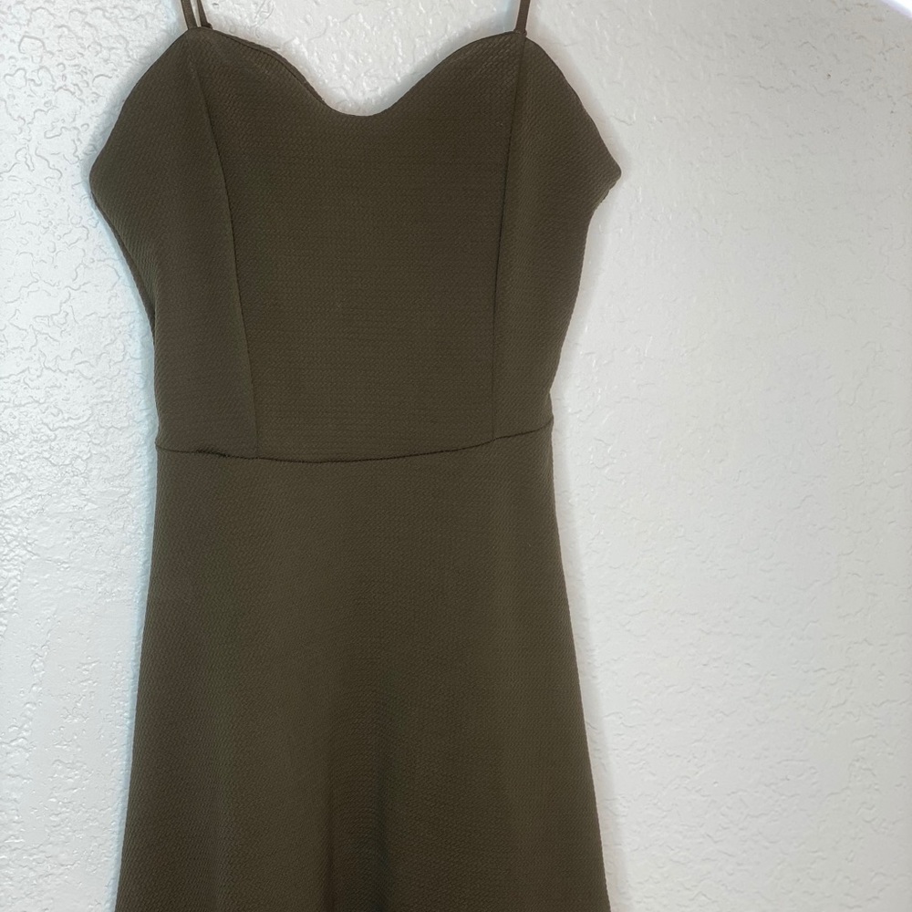 Brand new olive green mini dress